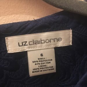 Navy dress with subtle pattern